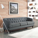  Modway Furniture Coast Stationary Fabric Sofa EEI-2131-GRY IMAGE 4