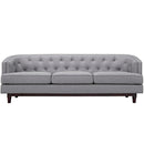  Modway Furniture Coast Stationary Fabric Sofa EEI-2131-LGR IMAGE 1