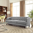  Modway Furniture Coast Stationary Fabric Sofa EEI-2131-LGR IMAGE 4