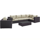  Modway Furniture Outdoor Seating Sets EEI-2157-EXP-BEI-SET IMAGE 2