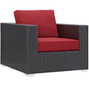 Modway Furniture Outdoor Seating Sets EEI-2157-EXP-RED-SET IMAGE 5