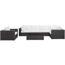  Modway Furniture Outdoor Seating Sets EEI-2157-EXP-WHI-SET IMAGE 1