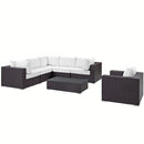  Modway Furniture Outdoor Seating Sets EEI-2157-EXP-WHI-SET IMAGE 3