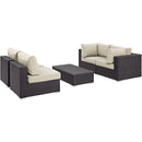 Modway Furniture Outdoor Seating Sets EEI-2163-EXP-BEI-SET IMAGE 3