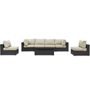  Modway Furniture Outdoor Seating Sets EEI-2164-EXP-BEI-SET IMAGE 1