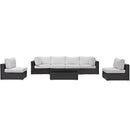  Modway Furniture Outdoor Seating Sets EEI-2164-EXP-WHI-SET IMAGE 1