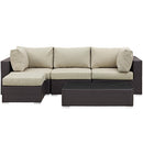  Modway Furniture Outdoor Seating Sets EEI-2172-EXP-BEI-SET IMAGE 1