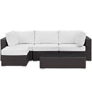  Modway Furniture Outdoor Seating Sets EEI-2172-EXP-WHI-SET IMAGE 1