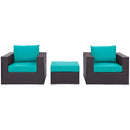  Modway Furniture Outdoor Seating Sets EEI-2174-EXP-TRQ-SET IMAGE 1