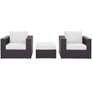  Modway Furniture Outdoor Seating Sets EEI-2174-EXP-WHI-SET IMAGE 1