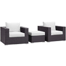 Modway Furniture Outdoor Seating Sets EEI-2174-EXP-WHI-SET IMAGE 2