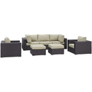  Modway Furniture Outdoor Seating Sets EEI-2200-EXP-BEI-SET IMAGE 1