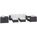  Modway Furniture Outdoor Seating Sets EEI-2200-EXP-WHI-SET IMAGE 1
