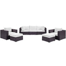  Modway Furniture Outdoor Seating Sets EEI-2200-EXP-WHI-SET IMAGE 2