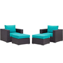  Modway Furniture Outdoor Seating Sets EEI-2202-EXP-TRQ-SET IMAGE 2