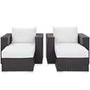  Modway Furniture Outdoor Seating Sets EEI-2202-EXP-WHI-SET IMAGE 1