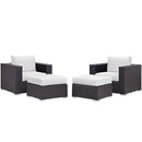  Modway Furniture Outdoor Seating Sets EEI-2202-EXP-WHI-SET IMAGE 2