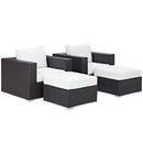 Modway Furniture Outdoor Seating Sets EEI-2202-EXP-WHI-SET IMAGE 3