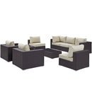  Modway Furniture Outdoor Seating Sets EEI-2203-EXP-BEI-SET IMAGE 1