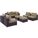  Modway Furniture Outdoor Seating Sets EEI-2204-EXP-MOC-SET IMAGE 2