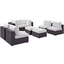  Modway Furniture Outdoor Seating Sets EEI-2204-EXP-WHI-SET IMAGE 2