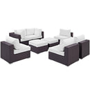  Modway Furniture Outdoor Seating Sets EEI-2204-EXP-WHI-SET IMAGE 3