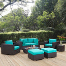  Modway Furniture Outdoor Seating Sets EEI-2206-EXP-TRQ-SET IMAGE 10