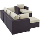  Modway Furniture Outdoor Seating Sets EEI-2207-EXP-BEI-SET IMAGE 3
