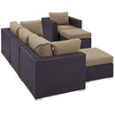  Modway Furniture Outdoor Seating Sets EEI-2207-EXP-MOC-SET IMAGE 3
