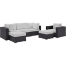  Modway Furniture Outdoor Seating Sets EEI-2207-EXP-WHI-SET IMAGE 1