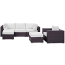  Modway Furniture Outdoor Seating Sets EEI-2207-EXP-WHI-SET IMAGE 2