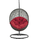  Modway Furniture Outdoor Seating Porch Swings EEI-2273-GRY-RED IMAGE 2