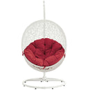  Modway Furniture Outdoor Seating Porch Swings EEI-2273-WHI-RED IMAGE 2