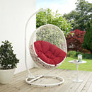  Modway Furniture Outdoor Seating Porch Swings EEI-2273-WHI-RED IMAGE 4