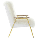  Modway Furniture Sprint Stationary Fabric Chair EEI-2305-BRN-WHI IMAGE 2
