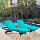  Modway Furniture Outdoor Seating Chaises EEI-2428-EXP-TRQ-SET IMAGE 4