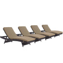  Modway Furniture Outdoor Seating Chaises EEI-2429-EXP-MOC-SET IMAGE 1
