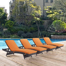  Modway Furniture Outdoor Seating Chaises EEI-2429-EXP-ORA-SET IMAGE 5