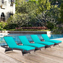  Modway Furniture Outdoor Seating Chaises EEI-2429-EXP-TRQ-SET IMAGE 5