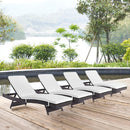  Modway Furniture Outdoor Seating Chaises EEI-2429-EXP-WHI-SET IMAGE 5