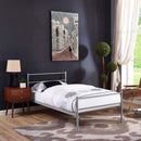  Modway Furniture Twin Bed Frame MOD-5551-GRY-SET IMAGE 5