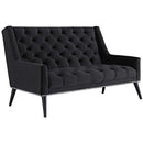  Modway Furniture Peruse Stationary Fabric Loveseat EEI-2462-BLK IMAGE 2