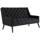 Modway Furniture Peruse Stationary Fabric Loveseat EEI-2462-BLK IMAGE 2