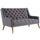  Modway Furniture Peruse Stationary Fabric Loveseat EEI-2462-GRY IMAGE 2