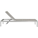  Modway Furniture Outdoor Seating Chaises EEI-2478-SLV-GRY-SET IMAGE 3