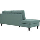  Modway Furniture Empress Fabric Chaise EEI-2611-LAG IMAGE 3