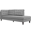  Modway Furniture Empress Fabric Chaise EEI-2612-LGR IMAGE 1