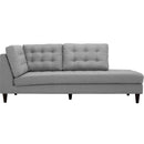  Modway Furniture Empress Fabric Chaise EEI-2612-LGR IMAGE 2