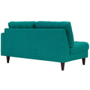  Modway Furniture Empress Stationary Fabric Loveseat EEI-2595-TEA IMAGE 2