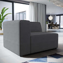  Modway Furniture Mingle Stationary Fabric Sofa EEI-2720-GRY IMAGE 4